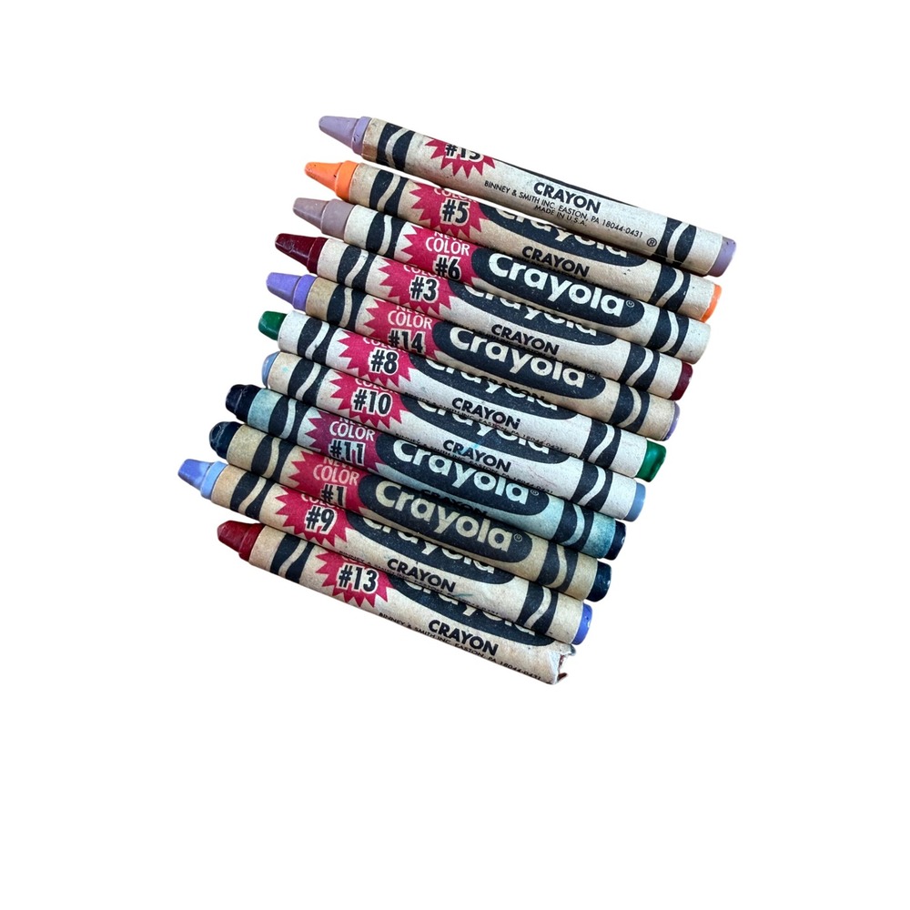 Vintage 1993 Crayola "Name the new colors " contest crayons set of 11